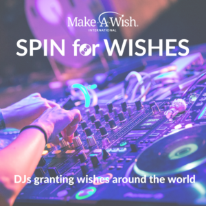 Spin for Wishes with DJ decks