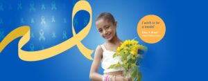 Wish child Elisa poses with sunflowers