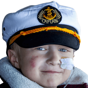 Wish child Morris in a sailor cap