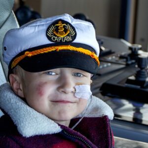 Wish child Morris in a sailor cap