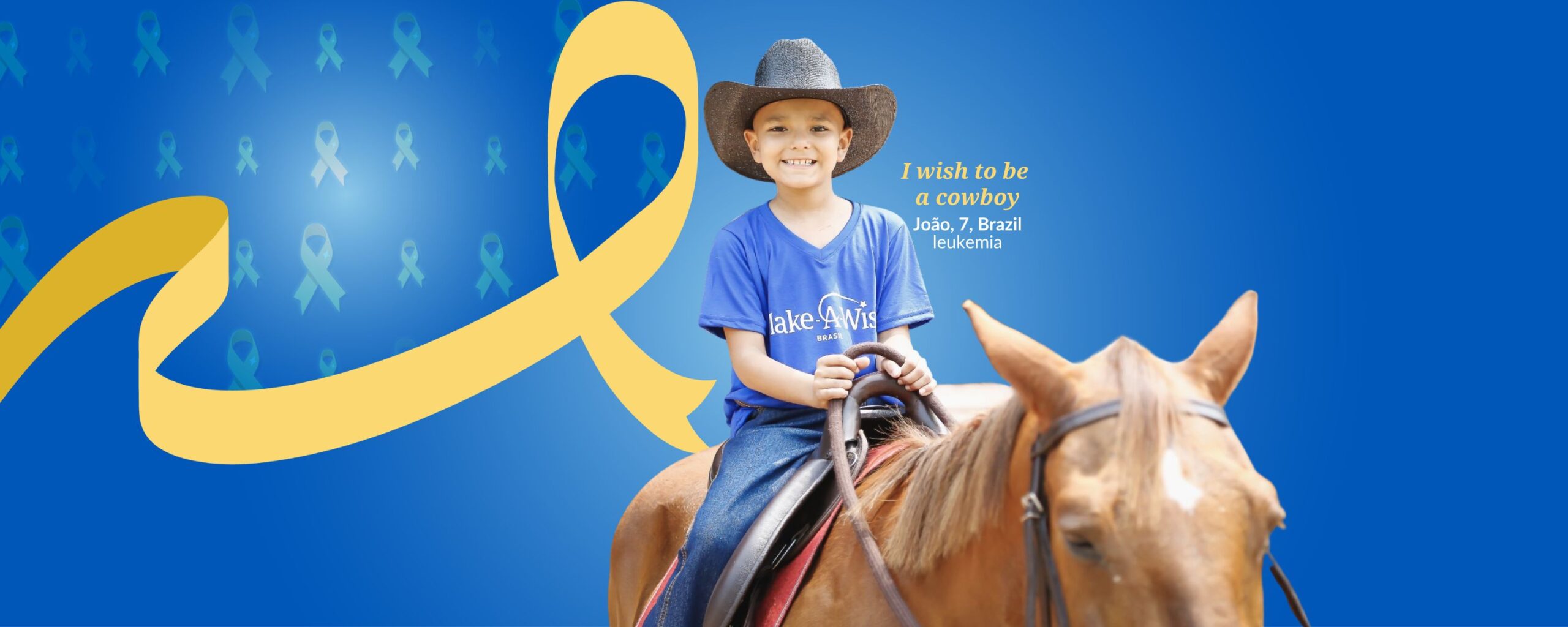 I wish to be a cowboy João, 7, Brazil leukemia