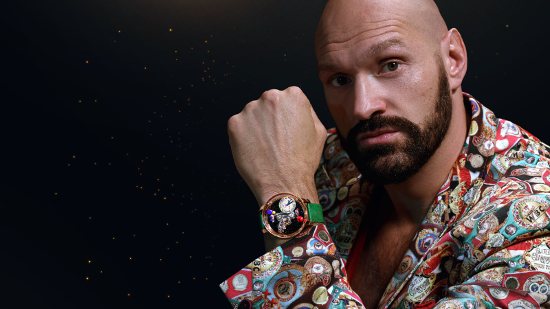 Tyson Fury modelliert die Ring of Fire Watch