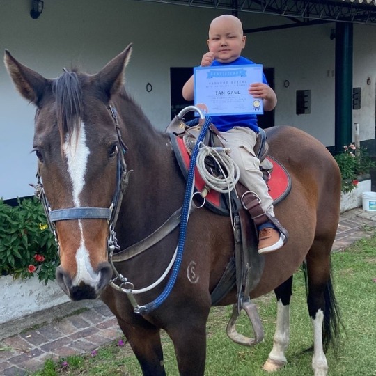 Ian on a horse